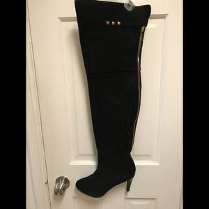 Suede Thigh High Boots